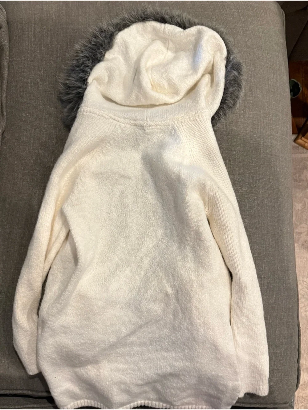 GAP Kids Cream Knit Hoodie